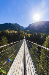 Switzerland, Valais, Goms Bridge, swing bridge - WDF04366