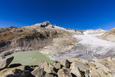 Schweiz, Wallis, Alpen, Rhonegletscher - WDF04373