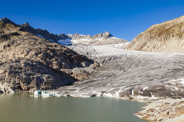 Schweiz, Wallis, Alpen, Rhonegletscher - WDF04377