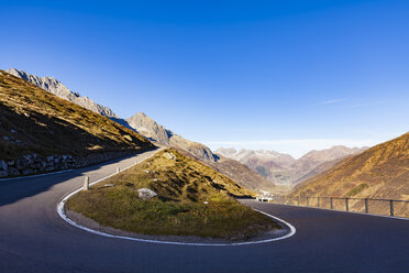 Schweiz, Wallis, Alpen, Furkapass, Haarnadelkurve - WDF04381