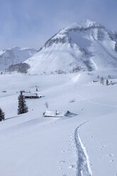 Österreich, Salzburger Land, Osterhorngruppe, Skigebiet, Winterlandschaft im Winter - HAMF00264