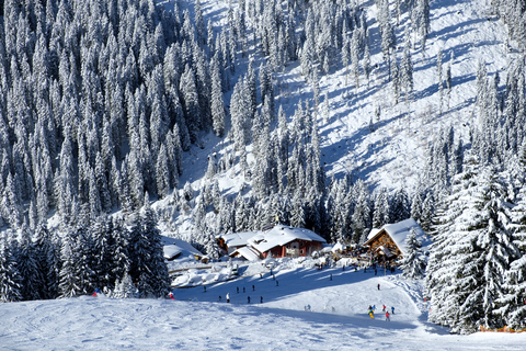 Österreich, Tirol, Zillertal, Hochfuegen, Skigebiet, Montana Alp, Aar Alp, lizenzfreies Stockfoto