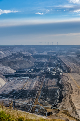 Germany, Grevenbroich, Garzweiler surface mine stock photo