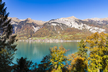 Switzerland, Bern, Bernese Oberland, Oberried, Lake Brienz - WDF04393