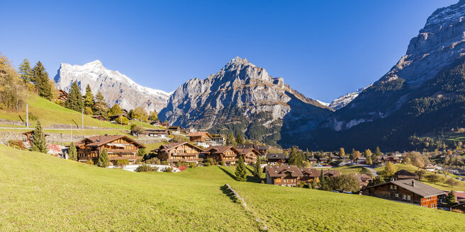 Schweiz, Bern, Berner Oberland, Ferienort Grindelwald, Wetterhorn, Schreckhorn, Eiger - WDF04397