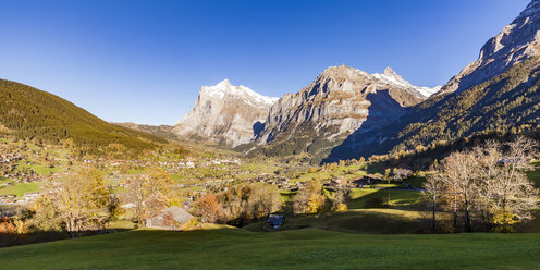 Schweiz, Bern, Berner Oberland, Ferienort Grindelwald, Wetterhorn, Schreckhorn - WDF04405