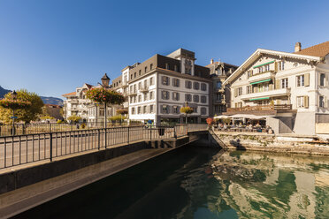 Switzerland, Bern, Bernese Oberland, Interlaken, Old town, Aare river - WDF04412