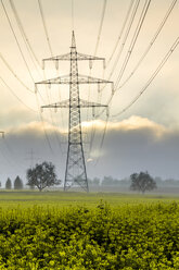 Germany, Hesse, Taunus, power transmission line - PUF01296