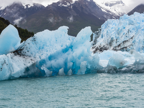 Argentinien, El Calafate, Region Patagonien, Gletscher Perito Moreno, lizenzfreies Stockfoto