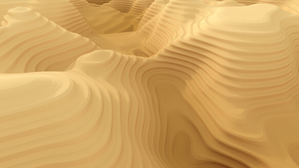 Abstract canyon pattern, 3d rendering - AHUF00489