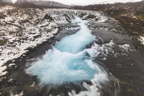 Island, Bruarfoss Wasserfall, Blick auf den Wasserfall - WPEF00118