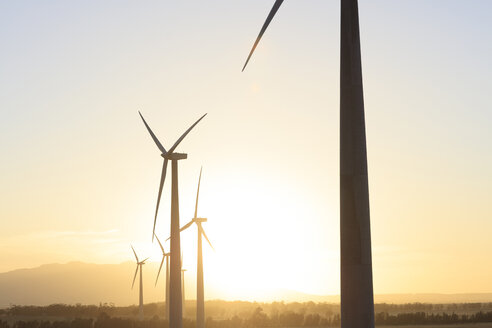 Windpark bei Sonnenuntergang - ZEF14989