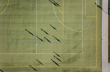 Aerial view of football match - FSIF02341