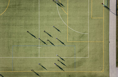 Luftaufnahme eines Fußballspiels - FSIF02341