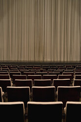 Closed curtain in an empty theater - FSIF02442