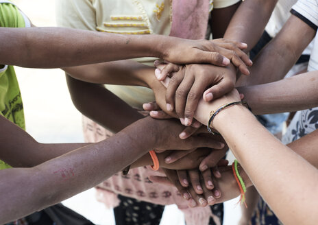 Group of multiethnic people, hands, together - IGGF00428