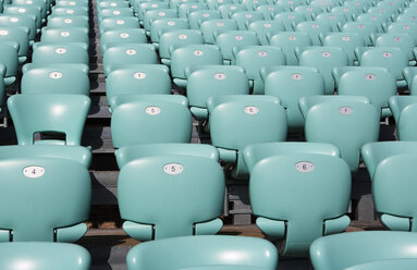 Croatia, Dalmatia, Sibenik, Row of seats of open air theater - WWF04165