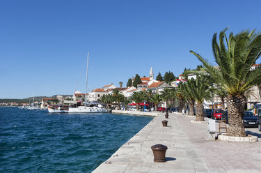 Croatia, Dalmatia, Rogoznica, Adria, Harbour, promenade - WWF04166