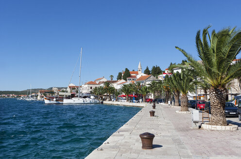 Kroatien, Dalmatien, Rogoznica, Adria, Hafen, Promenade - WWF04166