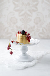 Lemon ice cream cake with red currants and blackberries - MYF02010