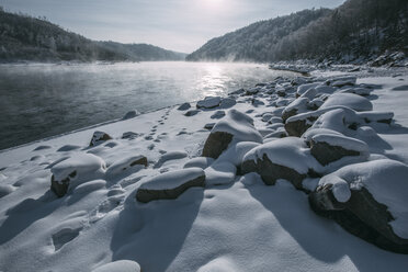 Russia, Amur Oblast, Bureya River in winter - VPIF00314