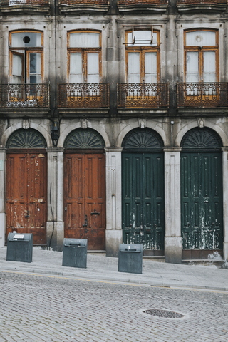 Portugal, Porto, house facade, partial view stock photo