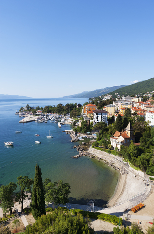 Croatia, Istria, Adria, Kvarner Gulf, Opatija stock photo
