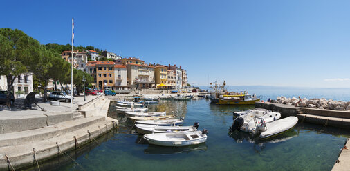 Kroatien, Istrien, Adria, Kvarner-Bucht, Moscenicka Draga, Hafen - WWF04189