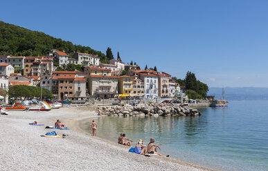 Croatia, Istria, Adria, Kvarner Gulf, Moscenicka Draga, beach - WWF04192