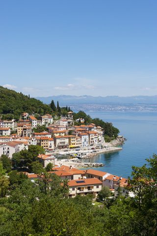 Kroatien, Istrien, Adria, Kvarner-Bucht, Moscenicka Draga, lizenzfreies Stockfoto