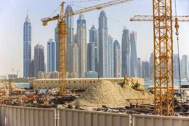 Vereinigte Arabische Emirate, Dubai, Baustelle - ZEF15015