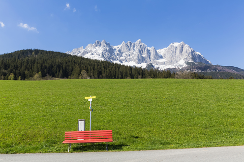 Österreich, Tirol, Going am Wilden Kaiser, Wilder Kaiser, Kaisergebirge, lizenzfreies Stockfoto