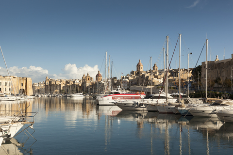 Malta, Valletta, Harbour stock photo