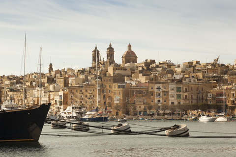 Malta, Valletta, Harbour stock photo