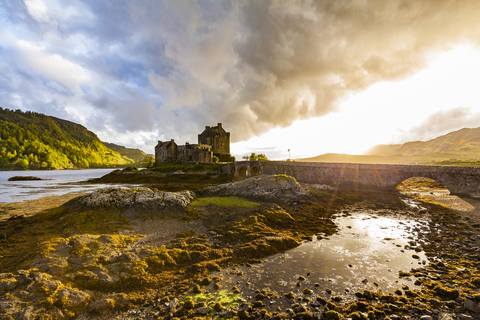 United Kingdom, Scotland, Loch Duich, Eilean Donan Castle stock photo