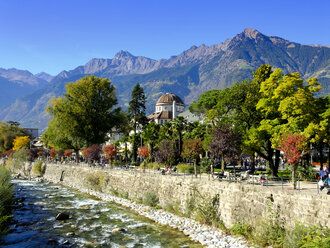 Italien, Südtirol, Meran, Kurhaus und Passer - LBF01799