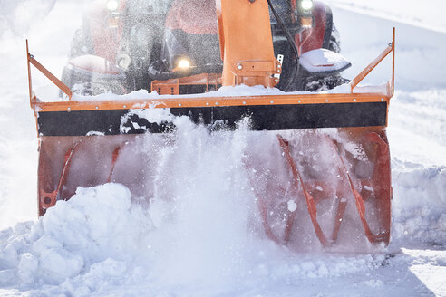 Austria, Tyrol, Oetztal, snow clearance, snow vehicle, snowblower - CVF00168