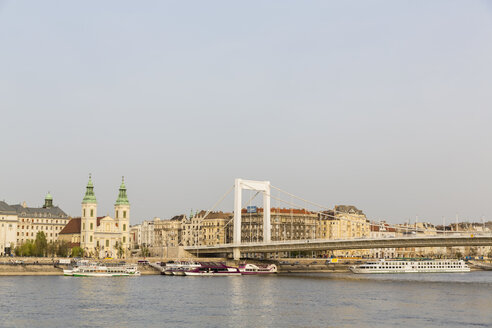 Ungarn, Budapest, Donau, Elisabethbrücke - FOF09903