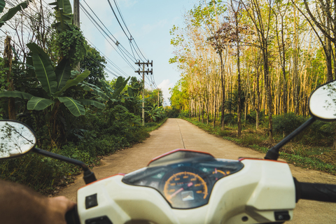 Thailand, Motorradtour durch den Dschungel, lizenzfreies Stockfoto