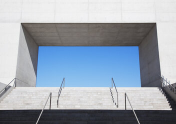 Concrete steps leading to blue sky - CAIF00288