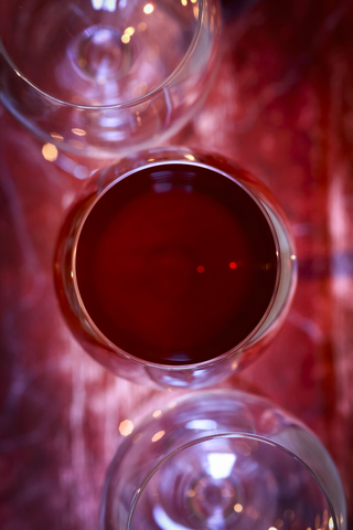 Glas Rotwein, lizenzfreies Stockfoto