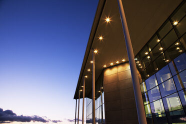 Modern building illuminated at sunset - CAIF01022