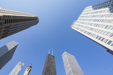 USA, Illinois, Chicago, John Hancock Center, lizenzfreies Stockfoto