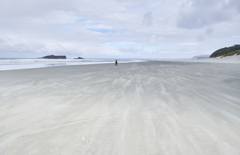 Neuseeland, Südinsel, Dunedin, Otago Peninsula, Tomahawk Beach, lizenzfreies Stockfoto