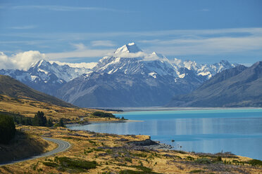 New Zealand, South Island, Lake Pukaki, Mount Cook - MRF01776