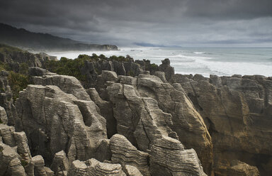 Neuseeland, Südinsel, Westküste, Punakaiki, Pancake Rocks - MRF01804