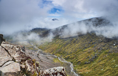 New Zealand, North Island, Tongariro National Park, volcanic landscape - MRF01826