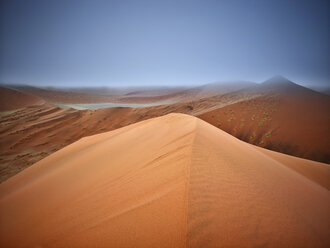 Afrika, Namibia, Namib-Naukluft-Nationalpark, Namib-Wüste, Wüstendünen und Nebel - CVF00207