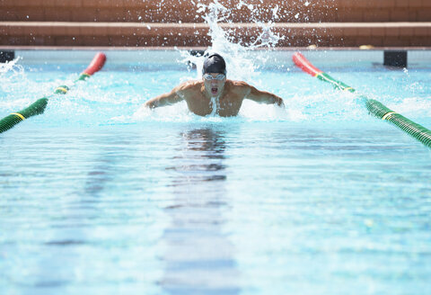 Schwimmer im Schwimmbecken - CAIF03798