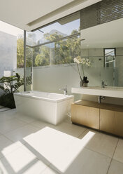 Sunny modern luxury home showcase bathroom - HOXF00175